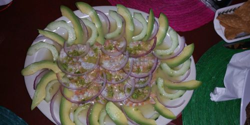 camarones en aguachile frescos